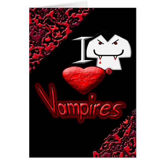I Love Vampires Cards (Front)
