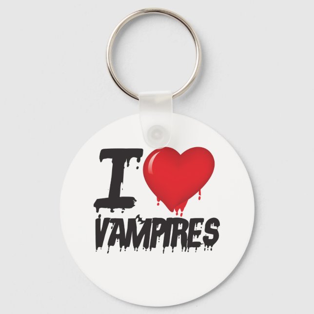 I love vampires keychain (Front)