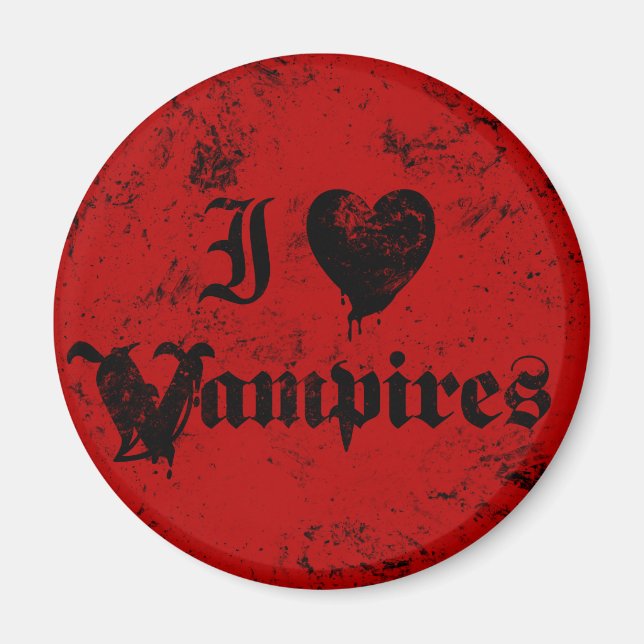 I Love Vampires Magnet (Front)