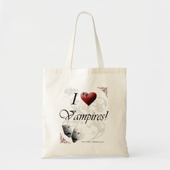 I Love Vampires Tote Bag (Front)