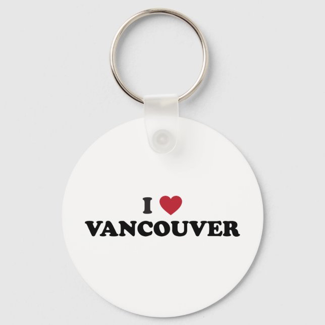 I Love Vancouver Washington Keychain (Front)