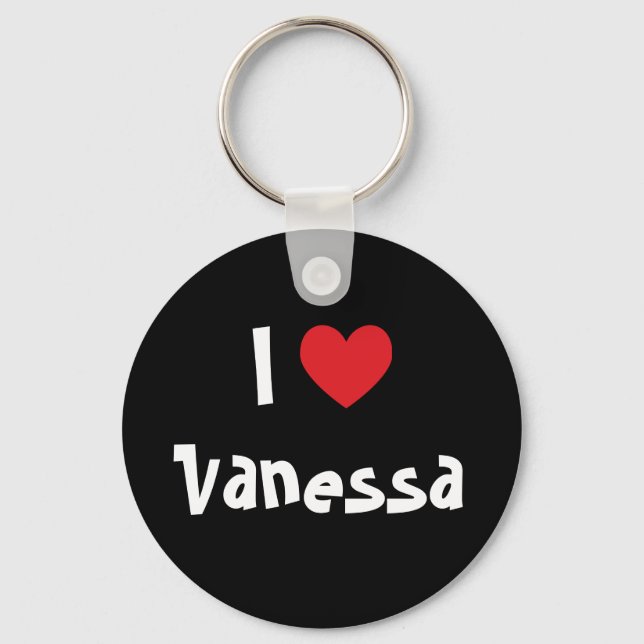 I Love Vanessa Keychain (Front)