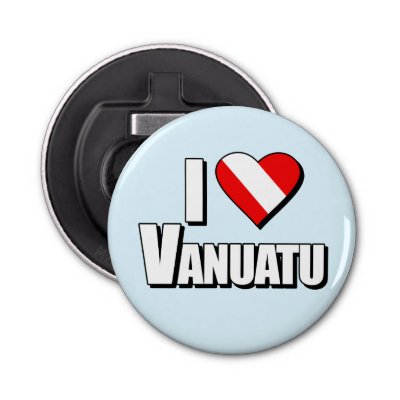 I Love Vanuatu Diving Bottle Opener