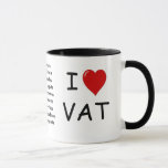 I Love VAT - triple sided VAT mug