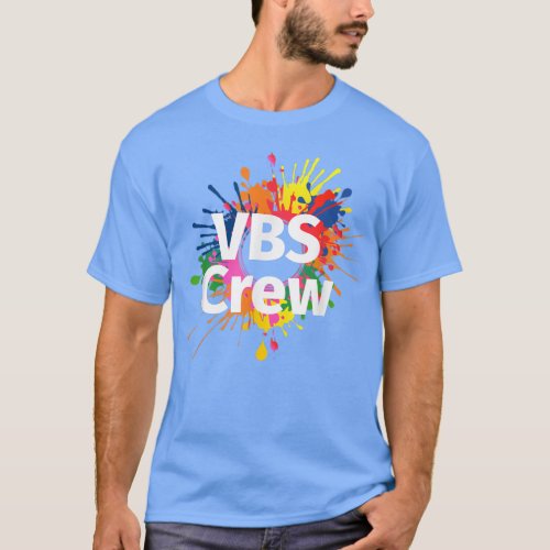 I Love VBS 2022 Crew Vacation Bible School Paint S T_Shirt