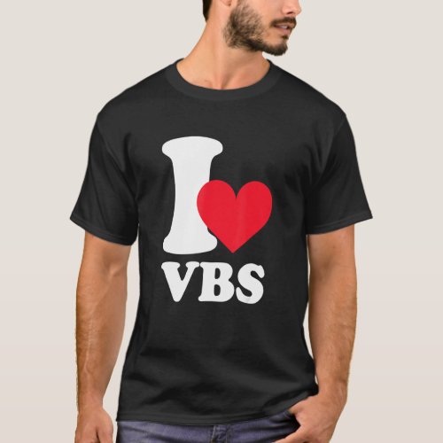 I Love Vbs I Heart Vbs Crew Vacation Bible School  T_Shirt