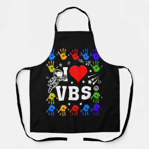 I Love VBS Summer Vacation Bible School Christian Apron