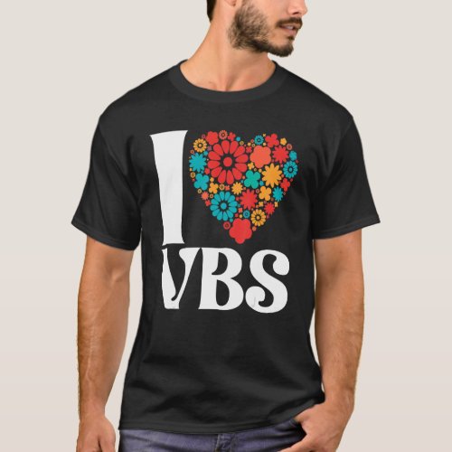 I Love VBS Vacation Bible School Crew Teacher Chri T_Shirt