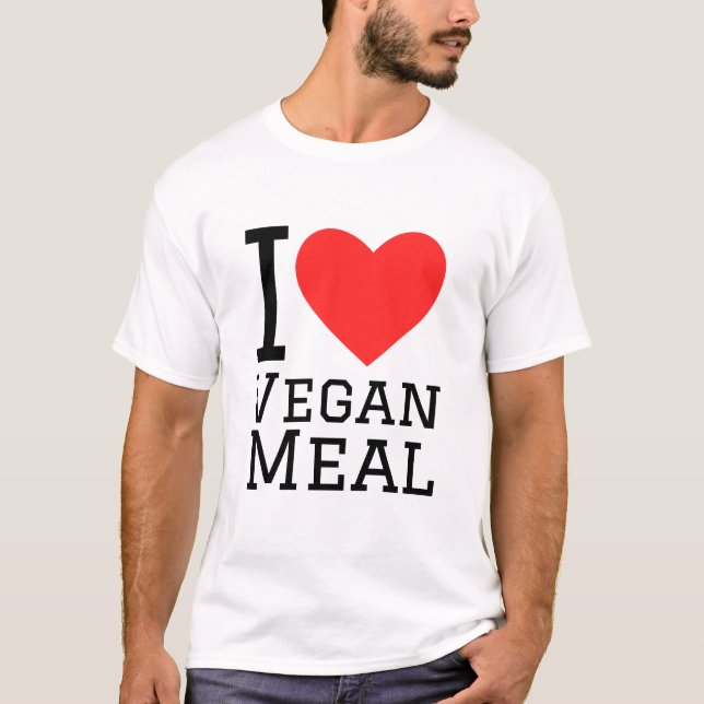 I love vegan meal T-Shirt (Front)