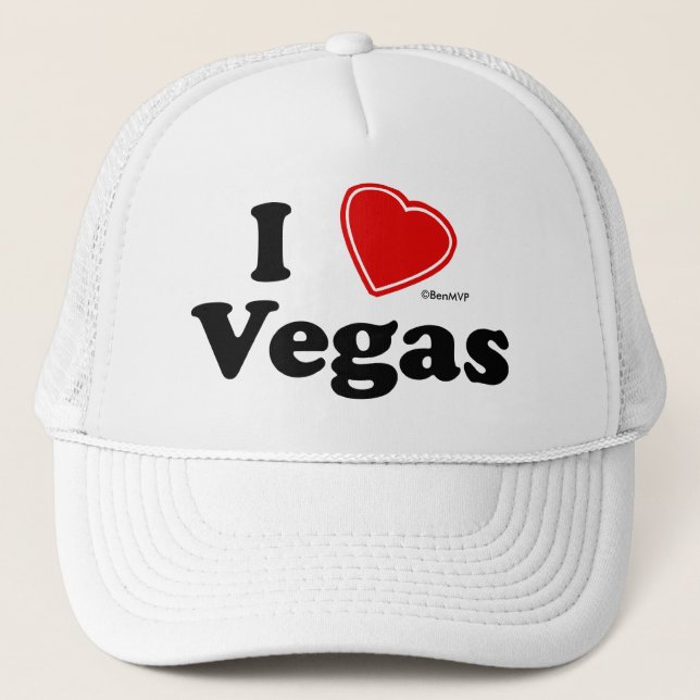 I Love Vegas Trucker Hat (Front)