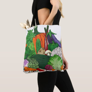 I Love Vegetables Tote Bag