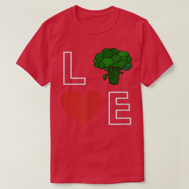 I love veggie, vegetarian, green  T-Shirt (Design Front)