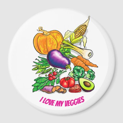 I  Love Veggies, Magnet