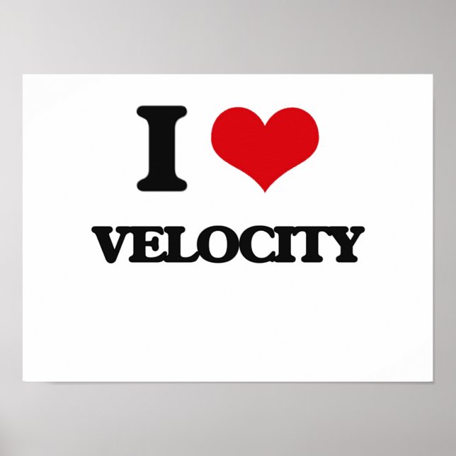 I love Velocity Poster (Front)