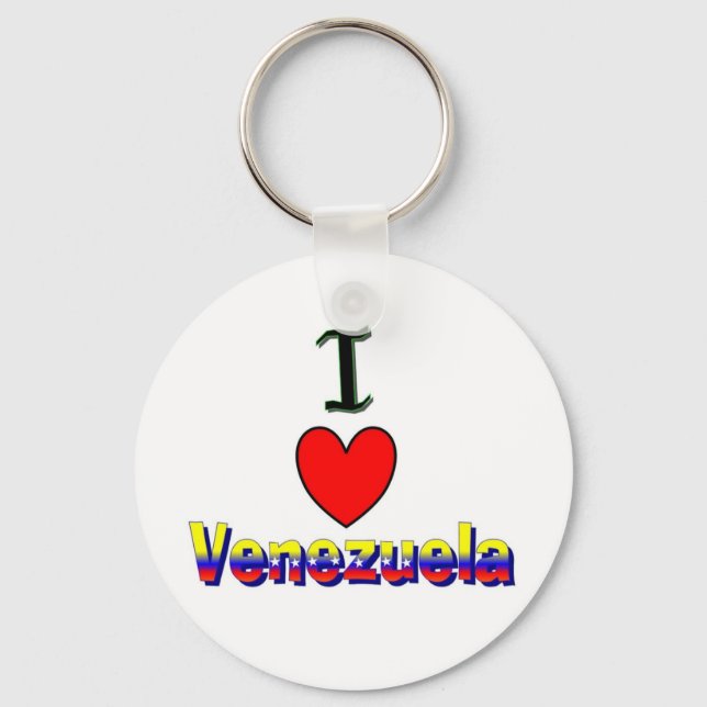 I Love Venezuela Keychain (Front)