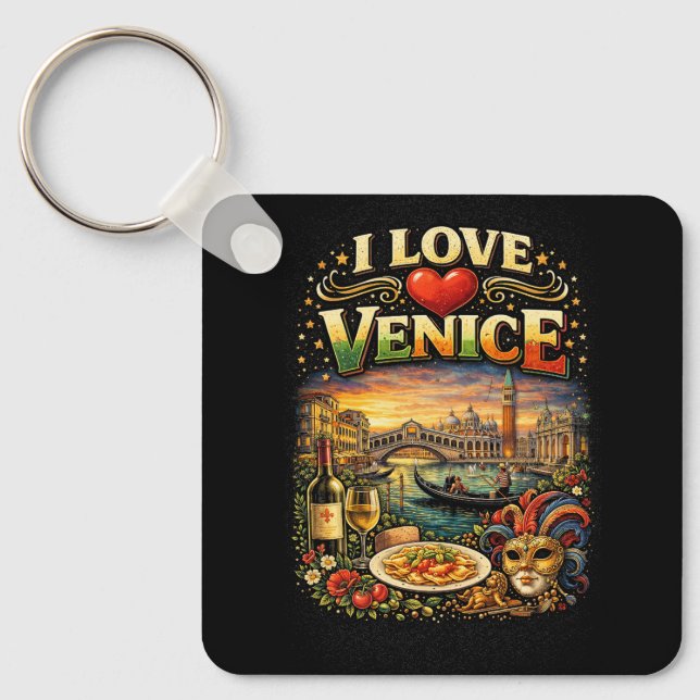 I Love Venice Keychain (Front)