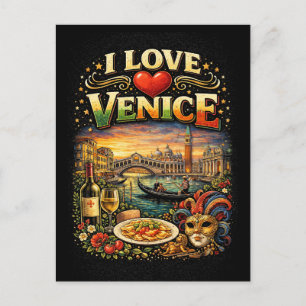 I Love Venice Postcard