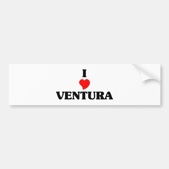 I love Ventura Bumper Sticker (Front)