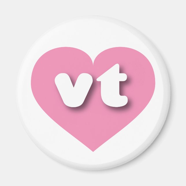 I love Vermont - vt pink heart Magnet (Front)