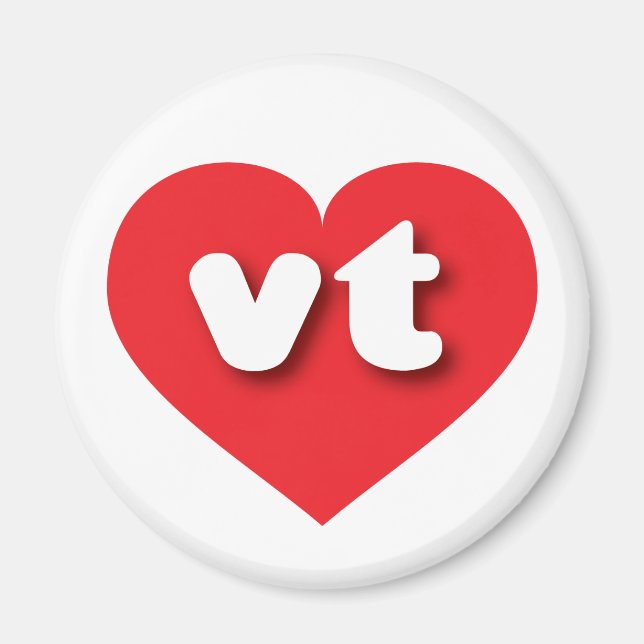 I love Vermont - vt red heart Magnet (Front)