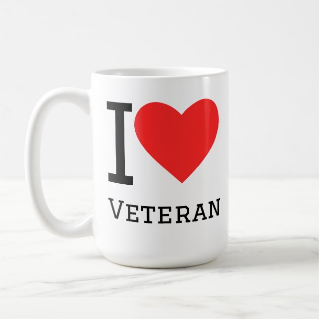 I love veterans coffee mug (Left)