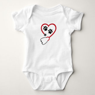 I love Veterinary Medicine Baby Bodysuit