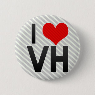 I Love VH Pinback Button