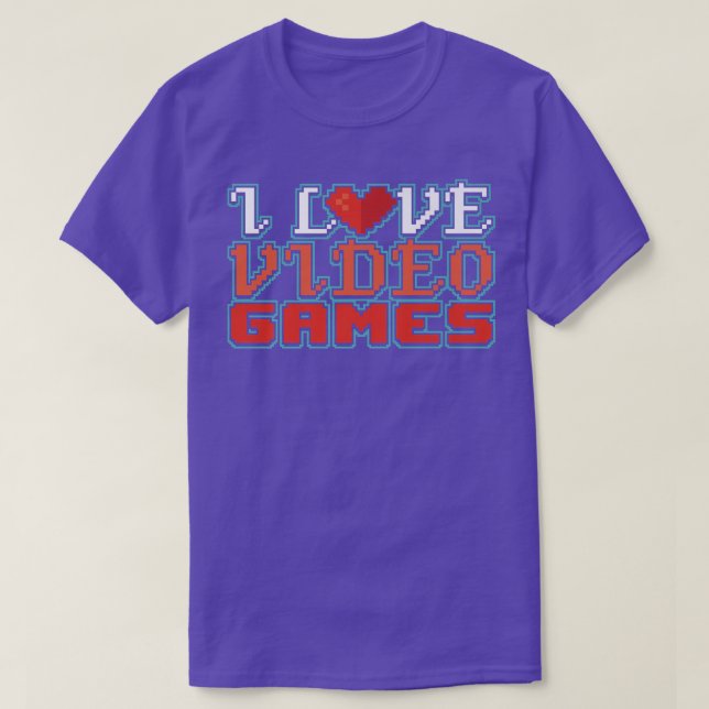 I Love Video Games Gift Premium T-Shirt (Design Front)