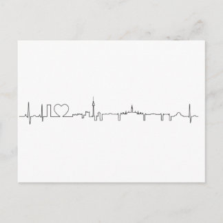 I love Vienna (ecg style) souvenir Postcard