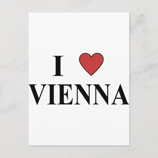I Love Vienna Postcard (Front)