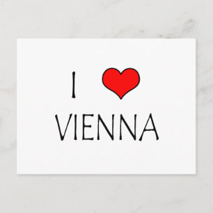 I Love Vienna Postcard