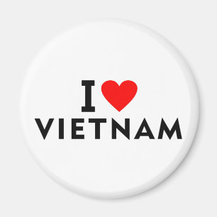 I love Vietnam country like heart travel tourism Magnet