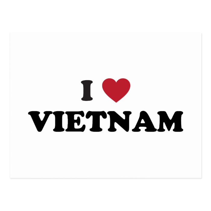 I Love Vietnam Postcard
