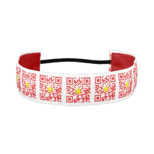 I Love Vietnam (Tôi Yêu Việt Nam) Flag QR Code Athletic Headband