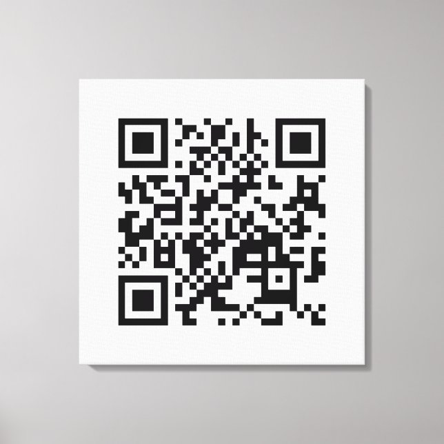 I Love Vietnam (Tôi Yêu Việt Nam) Flag QR Code Canvas Print (Front)