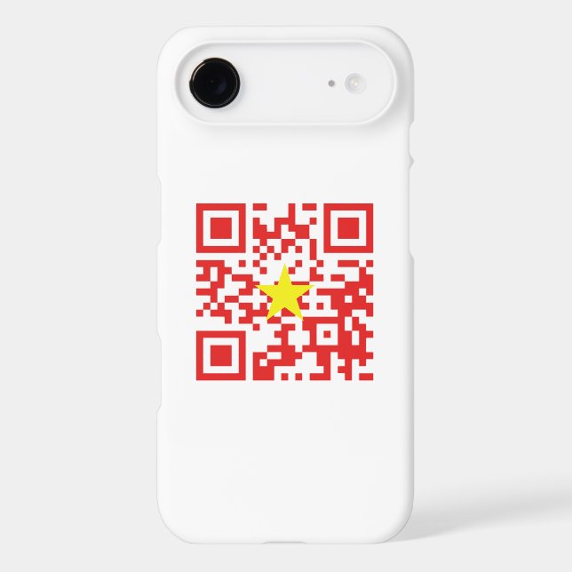 I Love Vietnam (Tôi Yêu Việt Nam) Flag QR Code Case-Mate iPhone Case (Back)