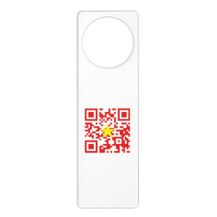 I Love Vietnam (Tôi Yêu Việt Nam) Flag QR Code Door Hanger