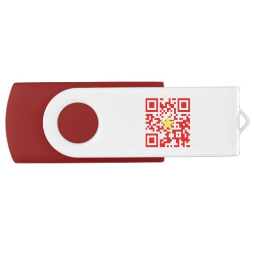 I Love Vietnam Ti Yu Việt Nam Flag QR Code Flash Drive