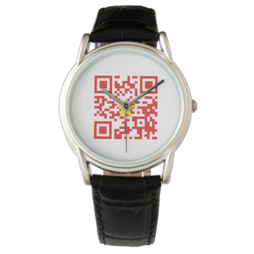 I Love Vietnam Ti Yu Viát Nam Flag QR Code Watch