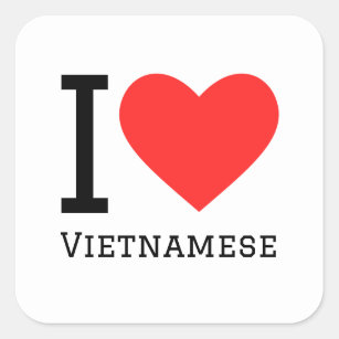 I love Vietnamese Square Sticker