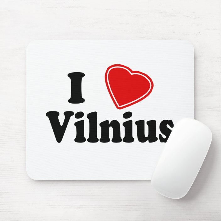 I Love Vilnius Mousepad