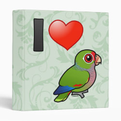 I Love Vinaceous Amazons Avery Signature Binder 8.5x11