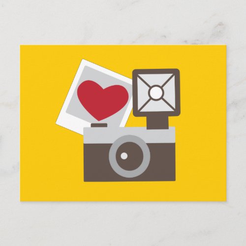 I Love Vintage Camera Postcard