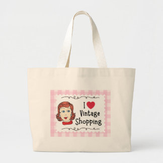 I love Vintage Shopping Tote Bag