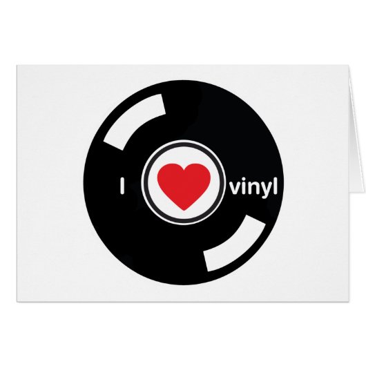 I Love Vinyl Cards (Front Horizontal)