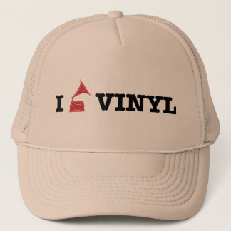 i love vinyl trucker hat