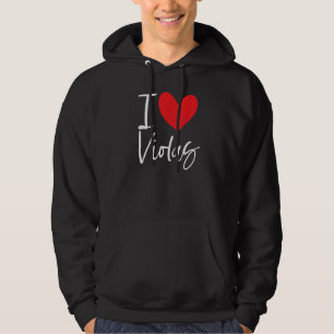 I Love Violas Flowers Seasons Violet Purple Seeds Hoodie