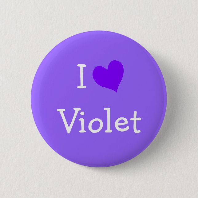 I Love Violet Button (Front)