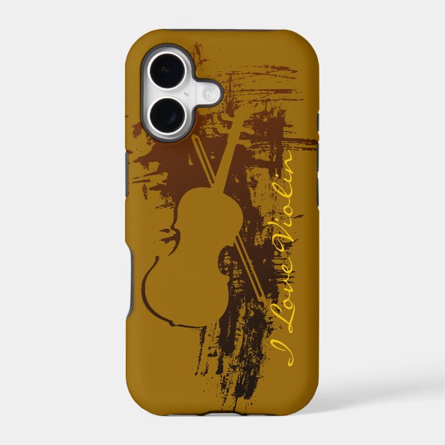 I Love Violin Iphone Case (Back)