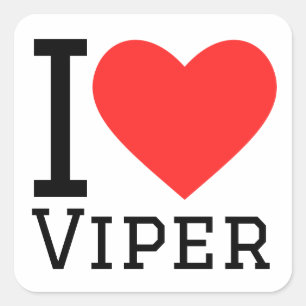 I love viper square sticker